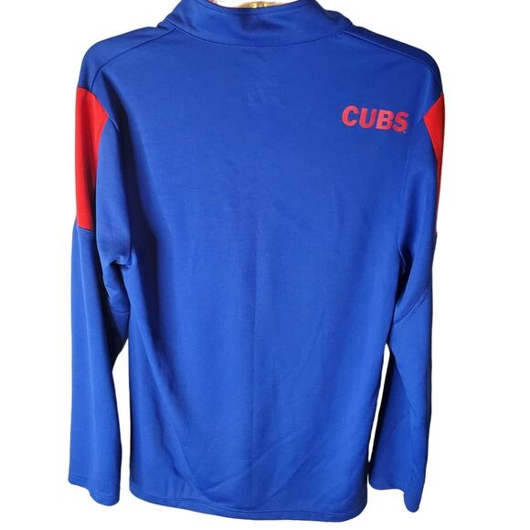 Majestic Chicago Cubs Quarter Zip Pullover, NWOT, Medium - Picture 3 of 6
